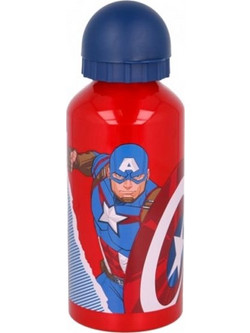AriaTrade Avengers Comic Heroes Παιδικό Μπουκάλι Αλουμινίου Κόκκινο 400ml