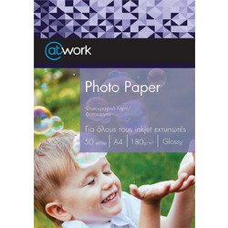 Work Χαρτί Glossy Φωτογρ. A4/50 φύλλα 180 gr