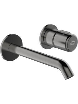 Επιτοίχια μπαταρία νιπτήρος Γραφίτη LAVEO - PRETTO BAO 922P