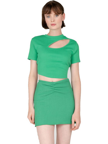 24colours Crop Top Γυναικείο Πράσινο 11983