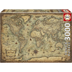 Puzzle Educa Map Of The World 3000 Κομμάτια