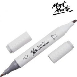 Mont Marte Art Marker Dual Tip GY1 Warm Grey No WG0.5 - Μαρκαδόρος Ζωγραφικής No WG0.5 Γκρι MGRD0054_01