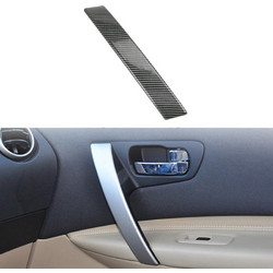 For Nissan Qashqai Left-Drive Car Door Inside Handle Cover, Type:Cover Right(Carbon Fiber) (OEM)