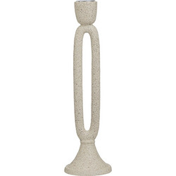 Κηροπήγιο polyresin εκρού 6x6x25cm InArt 3-70-211-0223