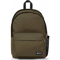 EFO Duo Σχολική Τσάντα Πλάτης Γυμνασίου - Λυκείου Χακί 303210