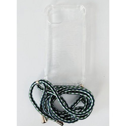 GOOSPERY CLEAR CASE WITH STRAP IPHONE 11 (NAVY GREEN)
