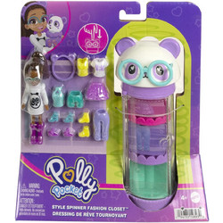 Mattel Polly Pocket Style Spinner Panda Closet