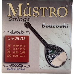 Mastro Σετ 8 Χορδές Μπουζουκιού Silver Plated Copper 10-26"