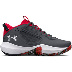 Under Armour Lockdown 6 GS Παιδικά Αθλητικά Παπούτσια για Μπάσκετ Ανθρακί 3025617-102