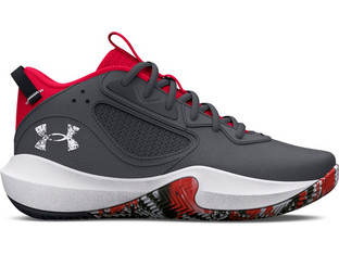 Under Armour Lockdown 6 GS Παιδικά Αθλητικά Παπούτσια για Μπάσκετ Ανθρακί 3025617-102