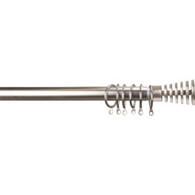 Κουρτινόβεργα επεκ/μενη Σχ. Slices 120cm-210cm Satin nickel