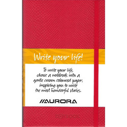 Σημειωματάριο με λάστιχο Dotbook Aurora 14X21 A5 96 φύλλα κόκκινο (102296VADB)