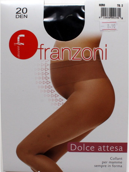 FRANZONI Γυναικείο Καλσόν Εγκυμοσύνης Μαύρο 20DEN