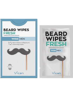 Vican Wise Men Fresh Μαντηλάκια για Γένια 12τμχ