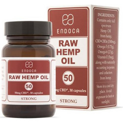 Endoca Raw Hemp Oil 1500mg CBD + CBDa 30 Κάψουλες