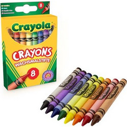 CRAYOLA 8 ΠΟΛΥΧΡΩΜΕΣ ΚΗΡΟΜΠΟΓΙΕΣ