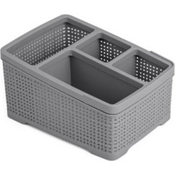 Καλαθάκι Okay Organizer large διαστάσεων 19.2x14.4x10.3cm σε γκρι χρώμα