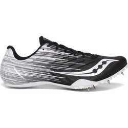 Saucony Spitfire Ανδρικά Αθλητικά Παπούτσια Spikes Στίβου Μαύρα Λευκά S29055-6