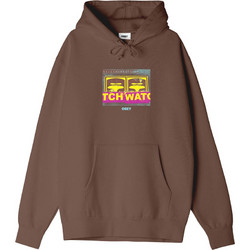 Obey Neighborhood Watch Ανδρικό Φούτερ Fleece με Κουκούλα με Τσέπες Καφέ 112843593