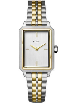 Cluse Fluette Γυναικείο Ρολόι με Ασημί Χρυσό Μεταλλικό Μπρασελέ CW11510