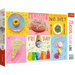 Puzzle Trefl Neon Color Line Sweet Week 1000 Κομμάτια