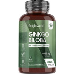 WeightWorld Ginkgo Biloba 365 Ταμπλέτες