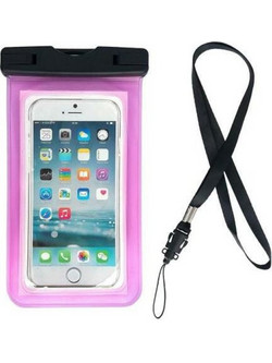 iNOS Waterproof Θήκη για Smartphones έως 6.7'' Διάφανο-Ροζ - (5205598158323)