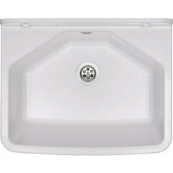 FERRO DRK37/46W Ένθετος Νεροχύτης Γρανίτη Λευκός 46x37cm