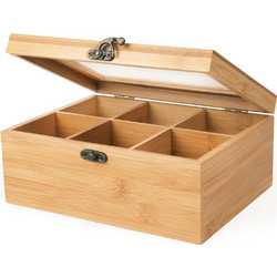 Κουτί ξύλινο για τσάι 21 x 16 x 9 εκατ. Eco Living