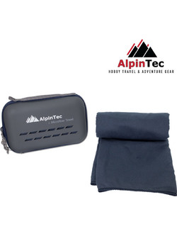 AlpinPro AlpinTec Πετσέτα Θαλάσσης Microfiber Navy Μπλε 75x150cm MS-XL-NV