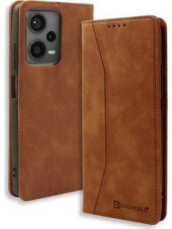 Bodycell Pu Leather Book Brown (Xiaomi Poco X5)