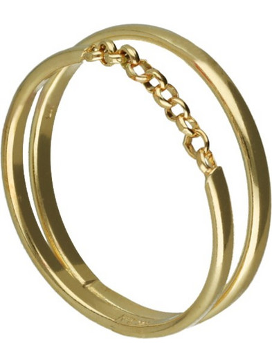 Victoria Γυναικείο Δαχτυλίδι από Ασήμι 925 Χρυσό με Swarovski Cruz A4497-REDA