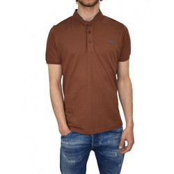 Side Effect M-S3224 Ανδρικό T-Shirt Κεραμιδί Μάο πικέ