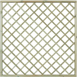 Καφασωτό 1354 Ρόμβος 12x12 180x180cm Natural New Plan
