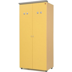Παιδική ντουλάπα με δυο φύλλα CF 18020, Χρώμα Κίτρινο