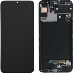 Samsung Οθόνη A307F με Μηχανισμό Αφής και Πλαίσιο για Galaxy A30s (Μαύρο)Κωδικός: 21200932