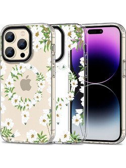 Θήκη Tech Protect iPhone 15 Pro Max Magmood Magsafe - White Daisy