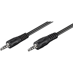 Goobay καλώδιο ήχου 3.5mm 50430, 3 pin stereo, 5m, μαύρο