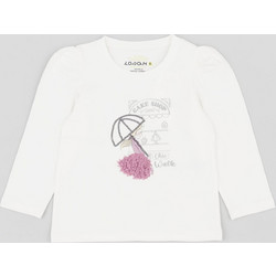 Losan Παιδικό T-Shirt Μακρυμάνικο Λευκό LKGAP0303-23022