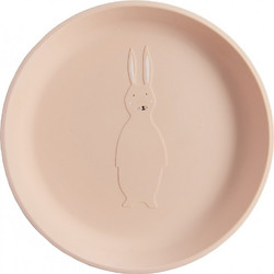 Trixie Πιάτο με Υψηλό Χείλος Mrs. Rabbit Beige