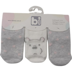 Bi Baby Παιδικές κάλτσες 3pack ροζ /γκρι 68335C