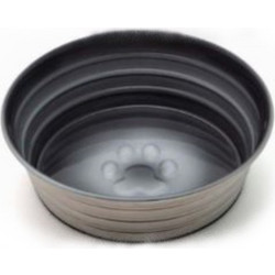 Leo Pet Stainless Steel Bowl Glossy Anti-slip Grey 900ml