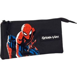 Safta Spider-Man Hero Κασετίνα με 3 Θήκες Μαύρη S4307820