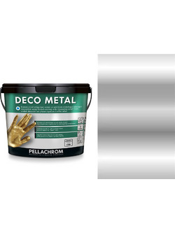 Pellachrom Deco Glitter Διακοσμητικό Χρώμα Ασημί 0.75lt