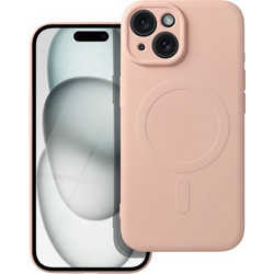 iS TPU SILICONE MAG IPHONE 15 pink backcover