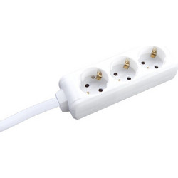 Acaelec Πολύπριζο 3 Θέσεων με καλώδιο 1.5m 3x1.5mm Λευκό (BMS20C315)