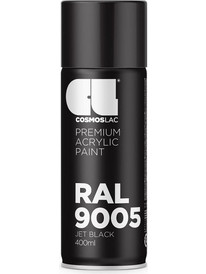 CosmosLac Classic Acrylic Σπρέι Βαφής Black Gloss 400ml