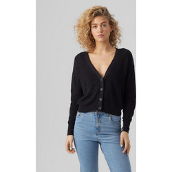 Vero Moda Γυναικεία Ζακέτα Πλεκτή με Κουμπιά Μαύρη 10281878