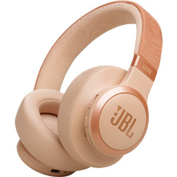 JBL Live 770NC Ενσύρματα & Ασύρματα Bluetooth Ακουστικά Over Ear με Noise Cancelling Ροζ Χρυσά