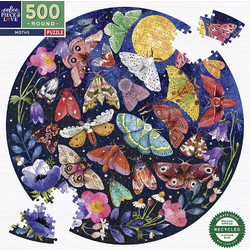 Puzzle eeBoo Round Moths 500 Κομμάτια